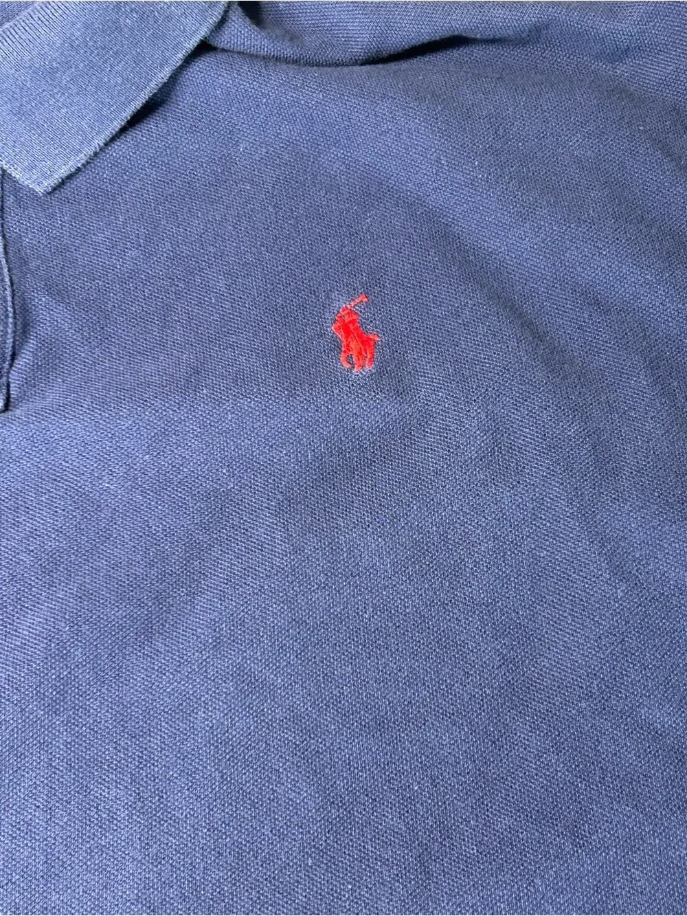 Polo Ralph Lauren Navy Long Sleeve Polo Shirt Men’s XXL Cotton EUC Clean!